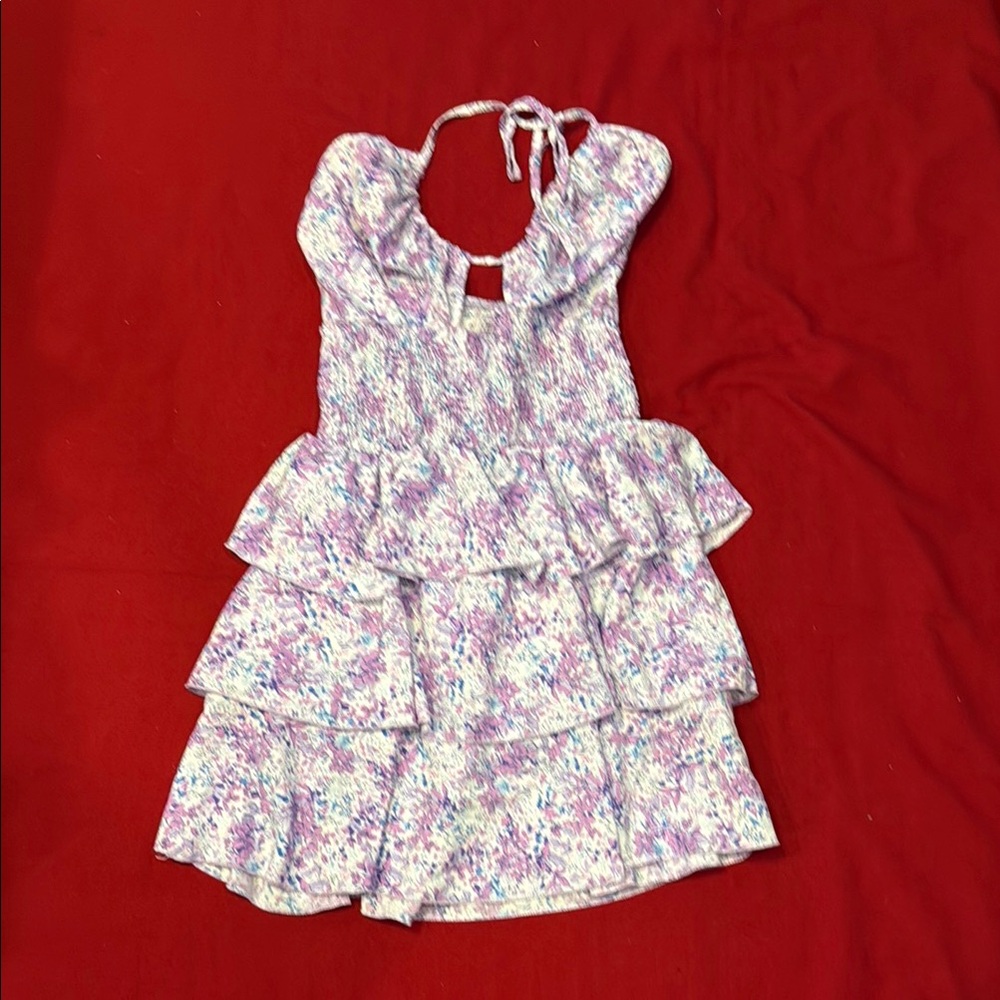 SHEIN Multicolor Floral Halter Dress